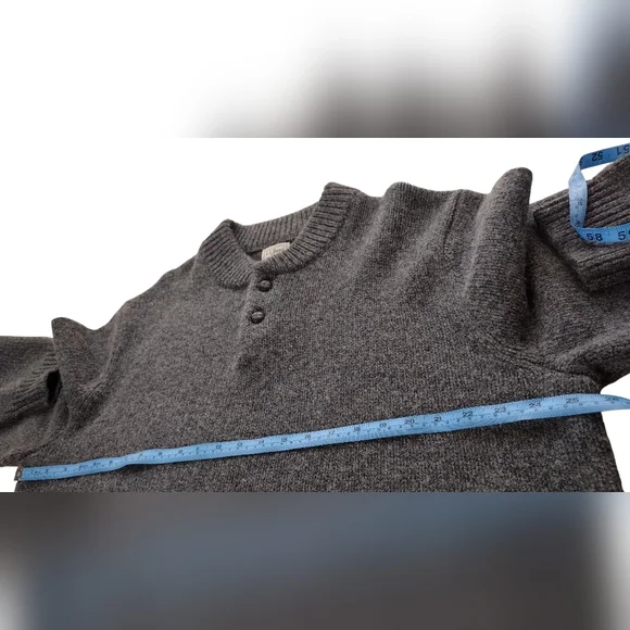 NWT L.L. Bean Men's Gray Knit Charcoal Pullover Long Sleeve Sweater Sz XXL Tall - Picture 11 of 13